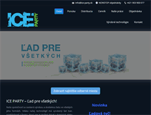 Tablet Screenshot of ice-party.sk